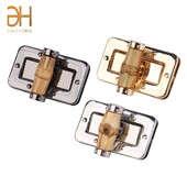 Senovinis stačiakampis metalinis bambuko krepšio užsegimas, pasukamas užraktas, skirtas „pasidaryk pats“ rankinei.