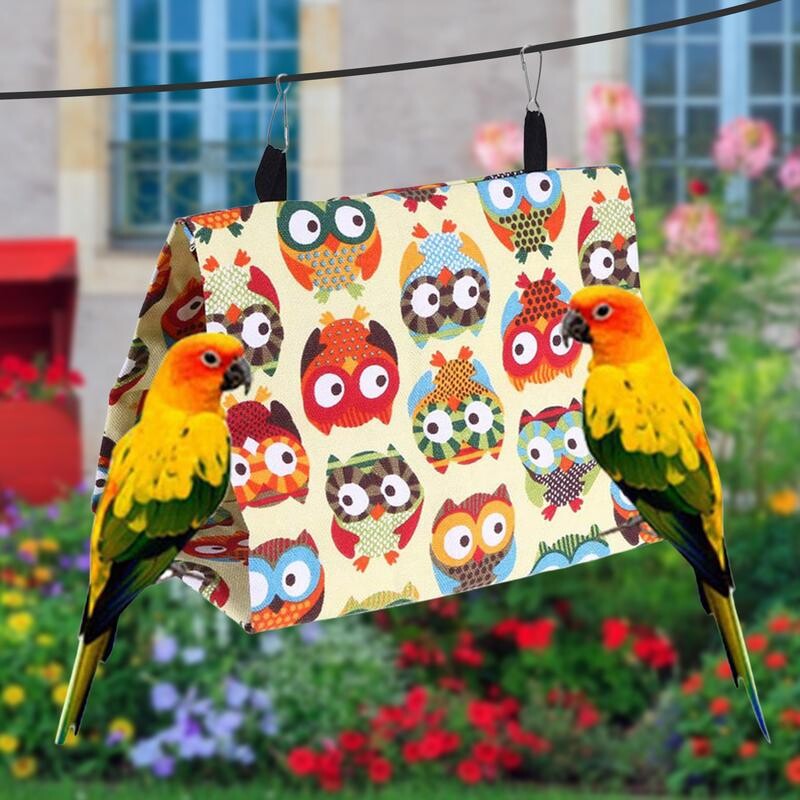 Καμβάς πουλί Τρίγωνο Φωλιά Snuggle Καλύβες Παπαγάλος βιότοπος Σπήλαιο Κρεμαστή σκηνή Αιώρα Πουλί Κρεβάτι ύπνου 3 μεγεθών Τρίγωνο μπορεί να κρεμαστεί