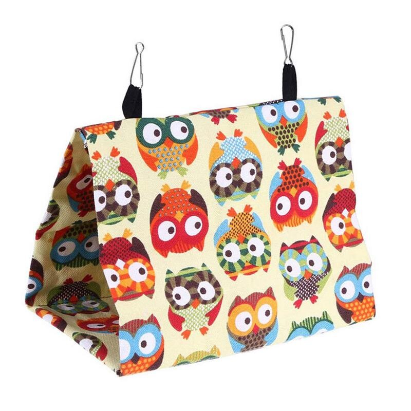 Καμβάς πουλί Τρίγωνο Φωλιά Snuggle Καλύβες Παπαγάλος βιότοπος Σπήλαιο Κρεμαστή σκηνή Αιώρα Πουλί Κρεβάτι ύπνου 3 μεγεθών Τρίγωνο μπορεί να κρεμαστεί