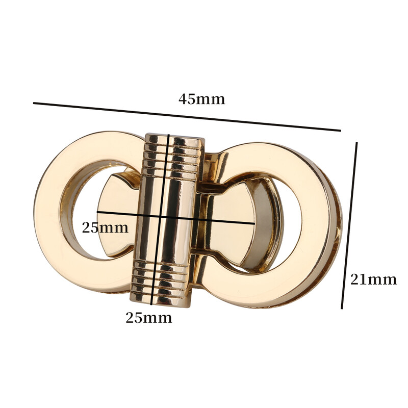 4,5 cm kovová motýlia taška s otočným zámkom, zatváranie na kabelku, otočný zámok na pracku tašky cez rameno, DIY uzatváracie zámky, príslušenstvo