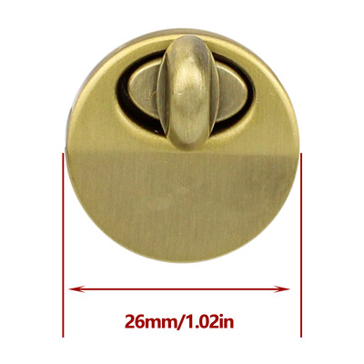 Feronerie rotundă de 2,1 cm din metal pentru închidere rotundă de schimb pentru geanta de mână pentru doamne.