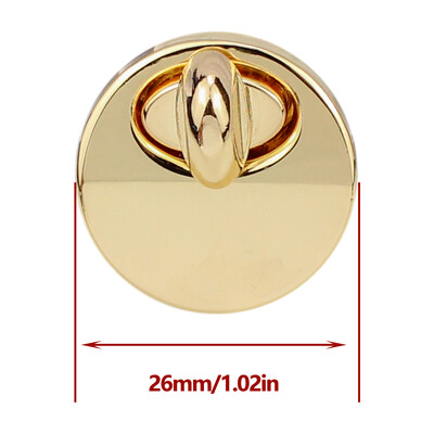 Feronerie rotundă de 2,1 cm din metal pentru închidere rotundă de schimb pentru geanta de mână pentru doamne.