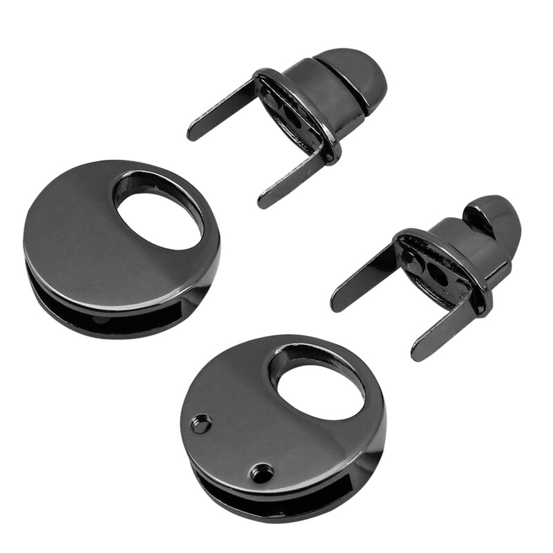 Feronerie rotundă de 2,1 cm din metal pentru închidere rotundă de schimb pentru geanta de mână pentru doamne.