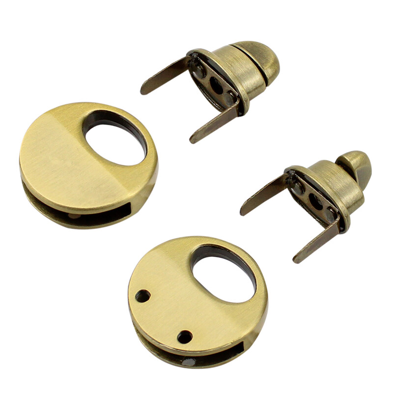 Feronerie rotundă de 2,1 cm din metal pentru închidere rotundă de schimb pentru geanta de mână pentru doamne.