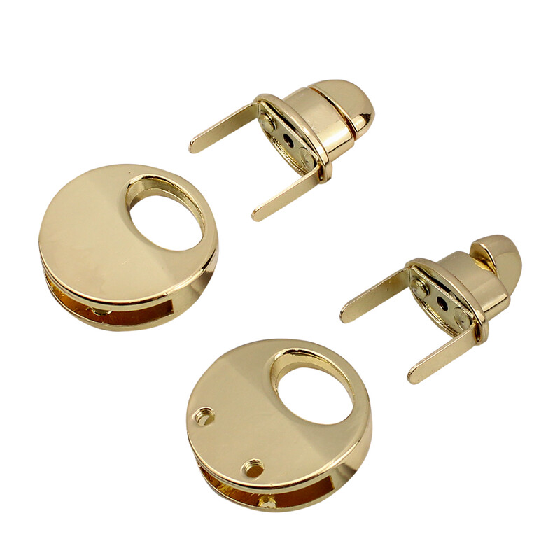 Feronerie rotundă de 2,1 cm din metal pentru închidere rotundă de schimb pentru geanta de mână pentru doamne.