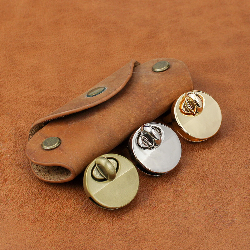 Feronerie rotundă de 2,1 cm din metal pentru închidere rotundă de schimb pentru geanta de mână pentru doamne.