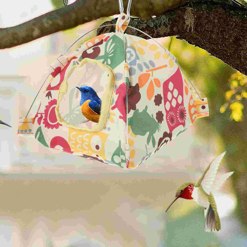 Χειμερινή ζεστή φωλιά Σπίτι Snuggle Bird αιώρα Άνετο κρεβάτι Κλουβί παπαγάλος βελούδινος κρεμασμένος παπαγάλος μικρό κατοικίδιο