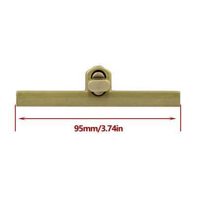 Dlhá 9,5 cm zliatina módna spona na otáčanie a zámky Twist Lock pre dámsku kabelku, remeselnú tašku, náhradnú peňaženku, ručne vyrobenú tašku, hardvér Ac