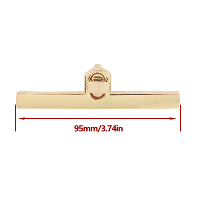 Dlhá 9,5 cm zliatina módna spona na otáčanie a zámky Twist Lock pre dámsku kabelku, remeselnú tašku, náhradnú peňaženku, ručne vyrobenú tašku, hardvér Ac