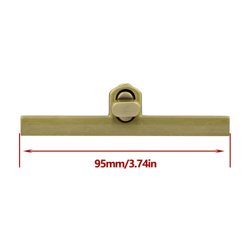 Dlhá 9,5 cm zliatina módna spona na otáčanie a zámky Twist Lock pre dámsku kabelku, remeselnú tašku, náhradnú peňaženku, ručne vyrobenú tašku, hardvér Ac