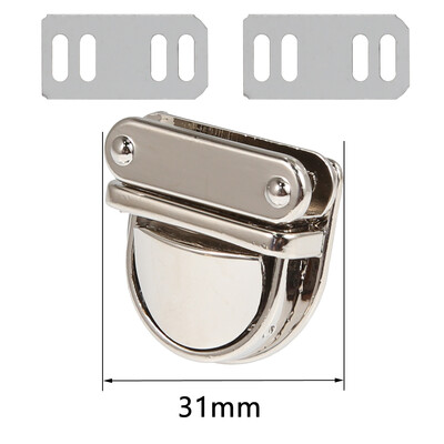 3,1 cm kovová odolná spona, otočný zámok, otočný zámok pre DIY kabelku, dámsku tašku, kabelku, batožinu, hardvér, uzatváranie tašiek, diely a príslušenstvo