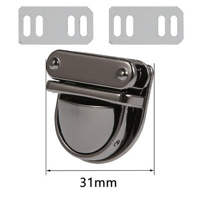 3,1 cm kovová odolná spona, otočný zámok, otočný zámok pre DIY kabelku, dámsku tašku, kabelku, batožinu, hardvér, uzatváranie tašiek, diely a príslušenstvo