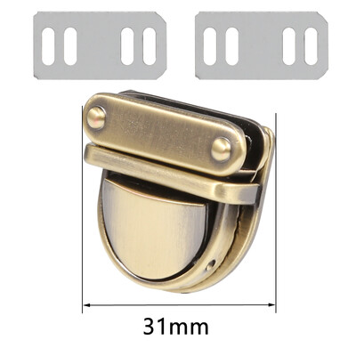 3,1 cm kovová odolná spona, otočný zámok, otočný zámok pre DIY kabelku, dámsku tašku, kabelku, batožinu, hardvér, uzatváranie tašiek, diely a príslušenstvo