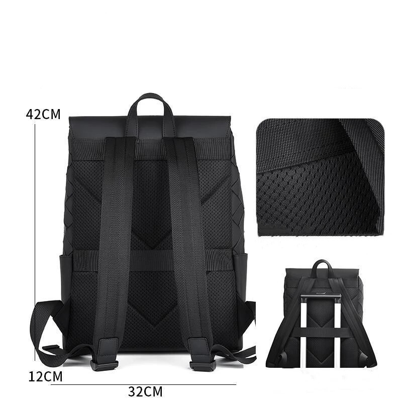 Luxusný dizajnový geometrický pánsky batoh, módny nepremokavý batoh, pánsky veľkokapacitný cestovný batoh na notebook, školský batoh