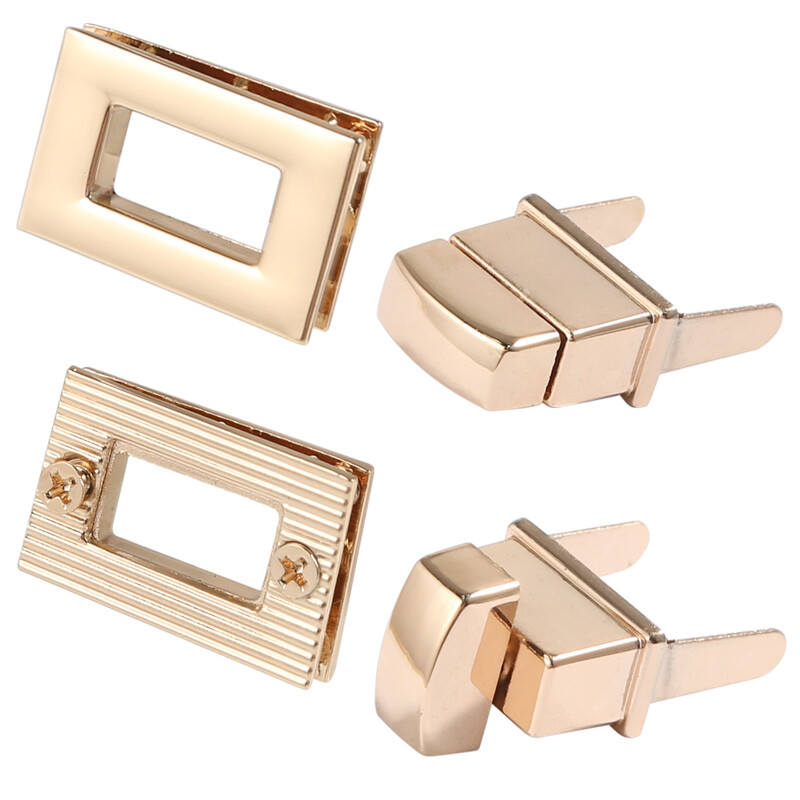 2,6 cm-es fém négyzet alakú táska, forgatható zár, csavaros zár, bőr kézműves női táska kézitáska válltáska pénztárca barkács kiegészítők