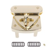 Νέο μεταλλικό κούμπωμα Turn Lock Twist Locks DIY δερμάτινη τσάντα χειρός Αξεσουάρ υλικού