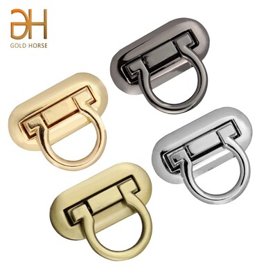 3CM 4CM Нова метална закопчалка Turn Lock Twist Lock за Направи си сам ръчна чанта Craft Bag Портмоне Хардуер Сгъване Заклещени аксесоари