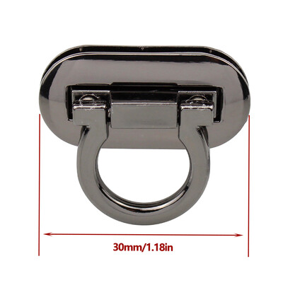 3CM 4CM Nová kovová spona Otočný zámok Twist Lock pre DIY kabelku Remeselnú tašku Kabelka Hardware Fold Stuck Príslušenstvo
