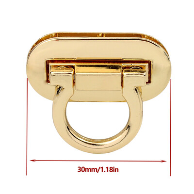 3CM 4CM Nová kovová spona Otočný zámok Twist Lock pre DIY kabelku Remeselnú tašku Kabelka Hardware Fold Stuck Príslušenstvo