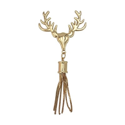 Гореща ръчна чанта с пискюл Завъртаща се брава с форма на главата на елен Усукани ключалки Метална закопчалка Хардуерни части Чанта за рамо с форма на глава на елен Аксесоари