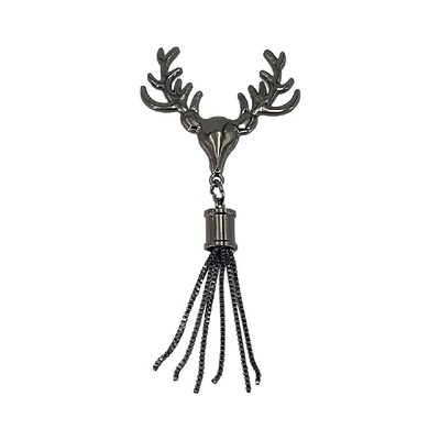 Гореща ръчна чанта с пискюл Завъртаща се брава с форма на главата на елен Усукани ключалки Метална закопчалка Хардуерни части Чанта за рамо с форма на глава на елен Аксесоари