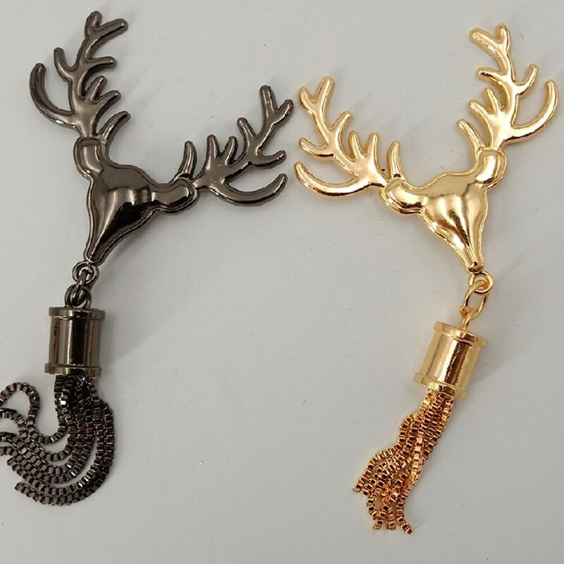 Гореща ръчна чанта с пискюл Завъртаща се брава с форма на главата на елен Усукани ключалки Метална закопчалка Хардуерни части Чанта за рамо с форма на глава на елен Аксесоари
