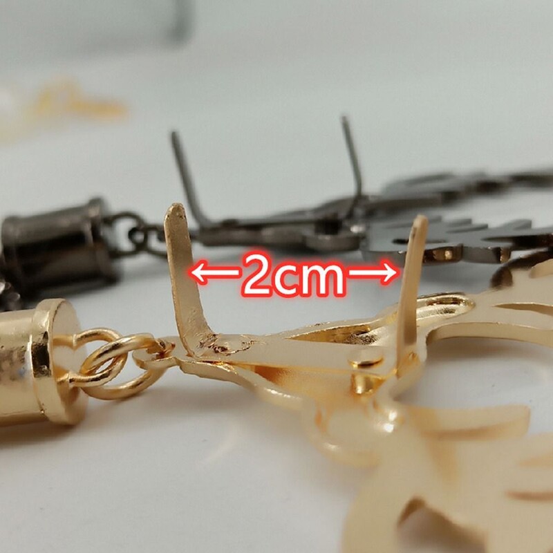 Гореща ръчна чанта с пискюл Завъртаща се брава с форма на главата на елен Усукани ключалки Метална закопчалка Хардуерни части Чанта за рамо с форма на глава на елен Аксесоари