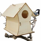 Ξύλινο Σπίτι πουλιών για Υπαίθριο Κρεμαστό Ξύλινο Κλουβί Χώρος Ανάπαυσης Επιτοίχιο Υπαίθριο Πουλιόσπιτο Ξύλινο Κουτί Πέρκα Προμήθειες Νέο στυλ