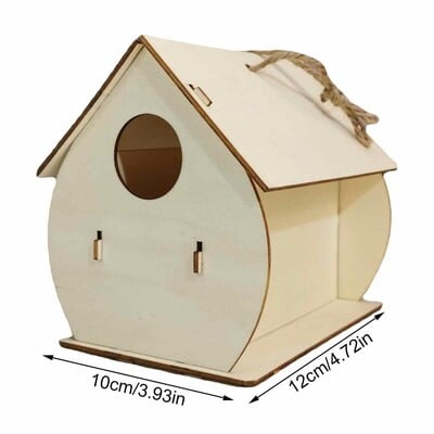 Ξύλινο Σπίτι πουλιών για Υπαίθριο Κρεμαστό Ξύλινο Κλουβί Χώρος Ανάπαυσης Επιτοίχιο Υπαίθριο Πουλιόσπιτο Ξύλινο Κουτί Πέρκα Προμήθειες Νέο στυλ