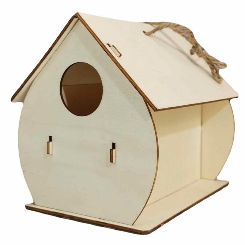 Ξύλινο Σπίτι πουλιών για Υπαίθριο Κρεμαστό Ξύλινο Κλουβί Χώρος Ανάπαυσης Επιτοίχιο Υπαίθριο Πουλιόσπιτο Ξύλινο Κουτί Πέρκα Προμήθειες Νέο στυλ