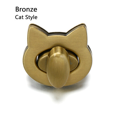 Metalinis krepšys, pasukamas užraktas, skirtas „pasidaryk pats“ dekorui, odai amatai, mielos katės/paukščių užsegimo spynos Rankinės Pečių krepšiai Aparatūros puošybos priedai