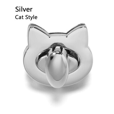 Metalinis krepšys, pasukamas užraktas, skirtas „pasidaryk pats“ dekorui, odai amatai, mielos katės/paukščių užsegimo spynos Rankinės Pečių krepšiai Aparatūros puošybos priedai