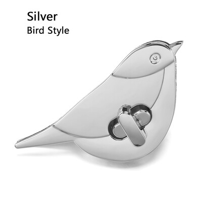 Metalinis krepšys, pasukamas užraktas, skirtas „pasidaryk pats“ dekorui, odai amatai, mielos katės/paukščių užsegimo spynos Rankinės Pečių krepšiai Aparatūros puošybos priedai