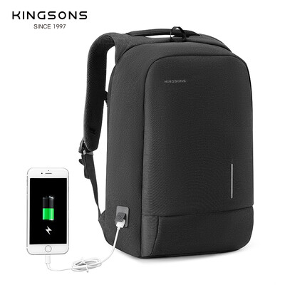 Kingsons lopásgátló hátizsák férfiaknak női iskolatáska hátizsák 15,6/17,3 hüvelykes laptop hátizsák férfi Mochila hordható utazótáska