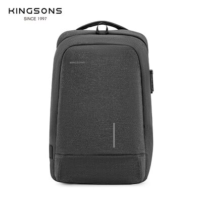 Kingsons batoh s ochranou proti krádeži pre mužov a ženy, školská taška, batoh na notebook 15,6/17,3 palca, mužská cestovná taška Mochila