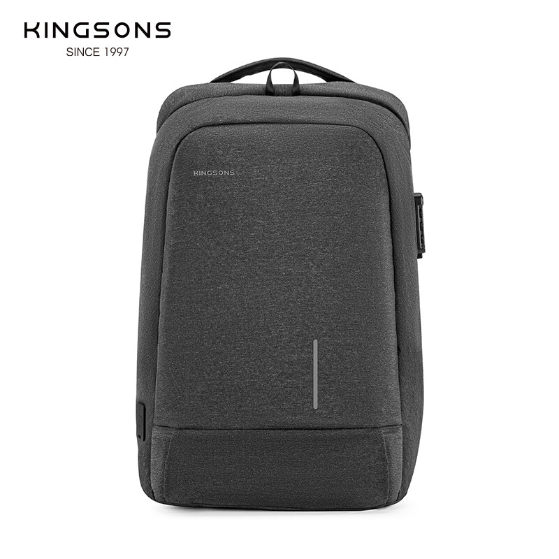 Kingsons batoh s ochranou proti krádeži pre mužov a ženy, školská taška, batoh na notebook 15,6/17,3 palca, mužská cestovná taška Mochila