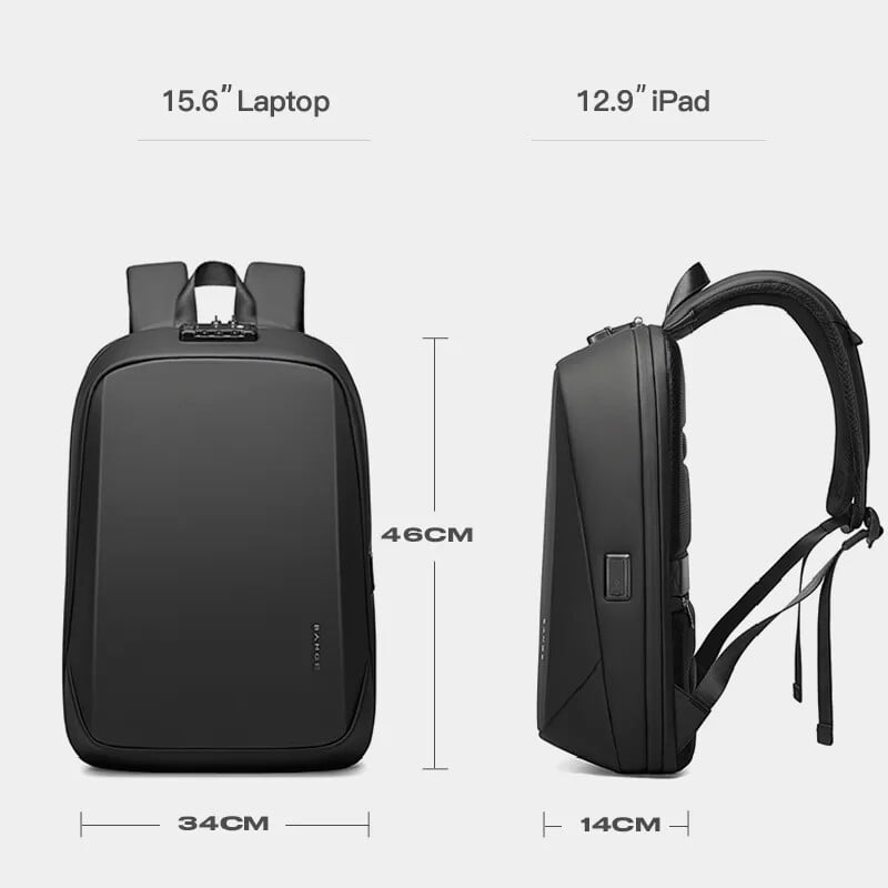 Pánsky batoh BANGE, značkový batoh na notebook, odolný proti krádeži, vodotesný školský batoh s USB portom, cestovná taška, batoh pre mužov, business 2023