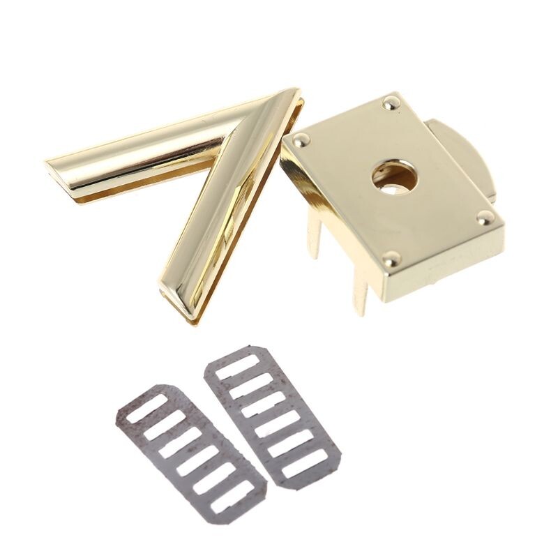 Închizătoare în formă de V Încuietori rotativi Feronerie metalică de blocare prin răsucire pentru geanta de umăr