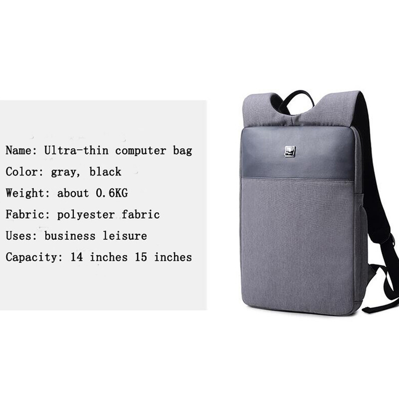 2022 m. naujas itin plonas nešiojamojo kompiuterio krepšys vyriškas verslo laisvalaikio krepšys korėjietiška mados versija, paprasta ir lengva, vandeniui atspari kuprinė