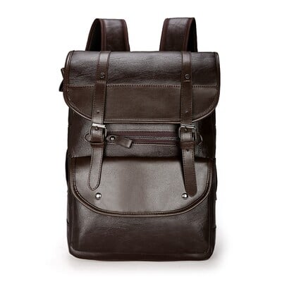 Pánsky batoh, kožený batoh, veľký ruksak, 16,5-palcový batoh na notebook, mužské mochilas, retro školská taška pre tínedžerov a chlapcov, cestovná taška