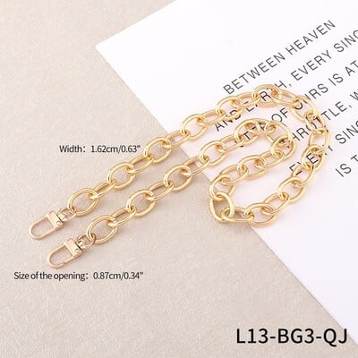 Верига за чанта Единична покупка Аксесоари за верига Единична чанта презрамка Верига за презрамка Резервен колан за женска метална каишка за чанта Злато