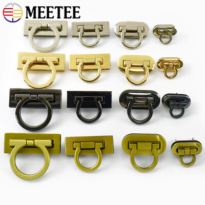 2/5 τεμ. Meetee Μεταλλική τσάντα κλειδαριά πόρπη Turn Twist Locks Τσάντα τσάντα τσάντα κούμπωμα κούμπωμα Διακόσμηση χειροτεχνίας DIY Αξεσουάρ υλικού
