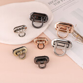 Fém csattal forgatható zár ovális fém csattal csavarható zár barkács kézitáskához kézműves táska pénztárca táskák hardver táska tartozék