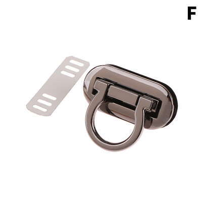 Fém csattal forgatható zár ovális fém csattal csavarható zár barkács kézitáskához kézműves táska pénztárca táskák hardver táska tartozék