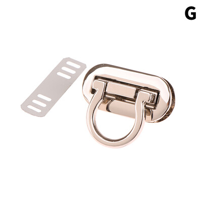 Fém csattal forgatható zár ovális fém csattal csavarható zár barkács kézitáskához kézműves táska pénztárca táskák hardver táska tartozék