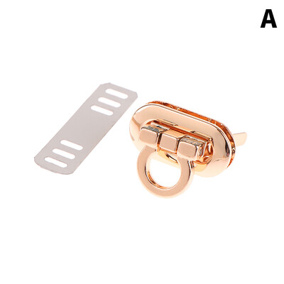 Fém csattal forgatható zár ovális fém csattal csavarható zár barkács kézitáskához kézműves táska pénztárca táskák hardver táska tartozék