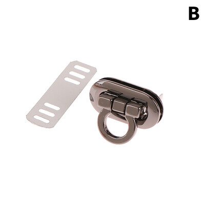Fém csattal forgatható zár ovális fém csattal csavarható zár barkács kézitáskához kézműves táska pénztárca táskák hardver táska tartozék