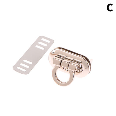 Fém csattal forgatható zár ovális fém csattal csavarható zár barkács kézitáskához kézműves táska pénztárca táskák hardver táska tartozék