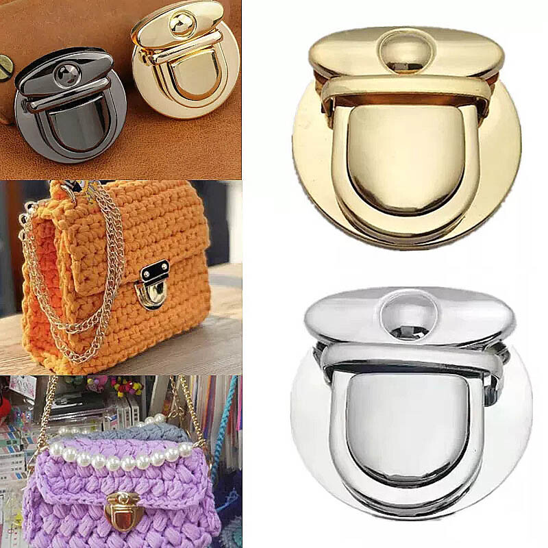 Válltáska Turn Twist Lock Fém csatos táska Tartozékok Kézitáska Kapcsos Csattok Barkácszáras Zár pénztárcákhoz