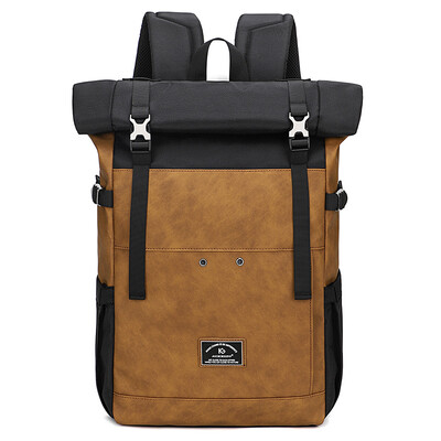 Neperšlampamas „Rolltop“ neperšlampamas kuprinės kelioninis krepšys, nešiojamasis kompiuteris, vyriška kuprinė.